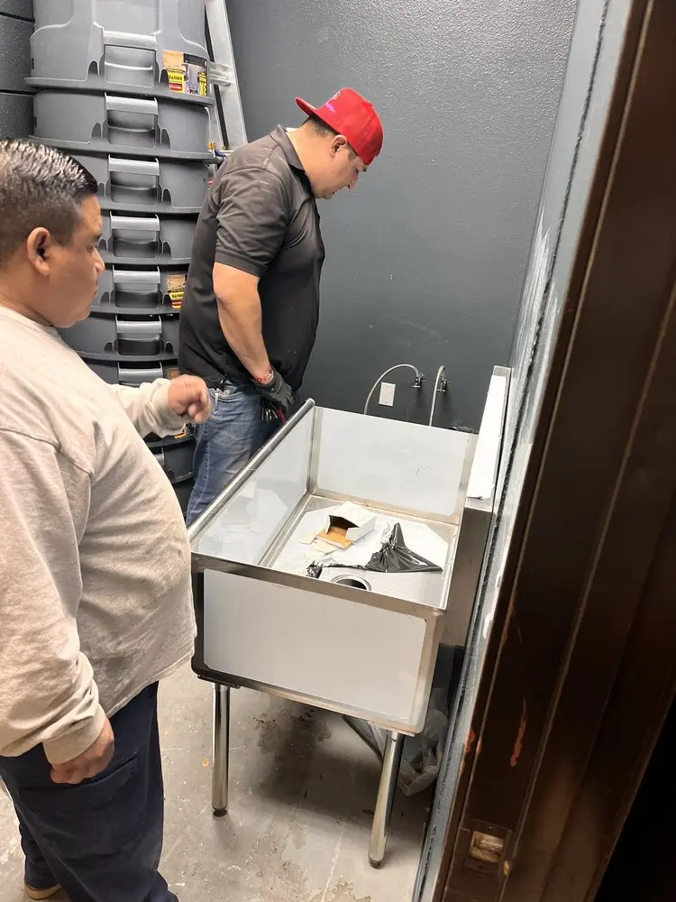Commercial plumbing and sink installation in Lafayetteville